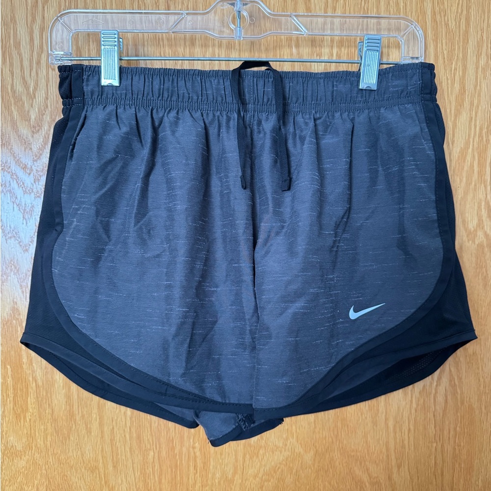 Nike Women’s Black Athletic Running Shorts with Reflective Swoosh